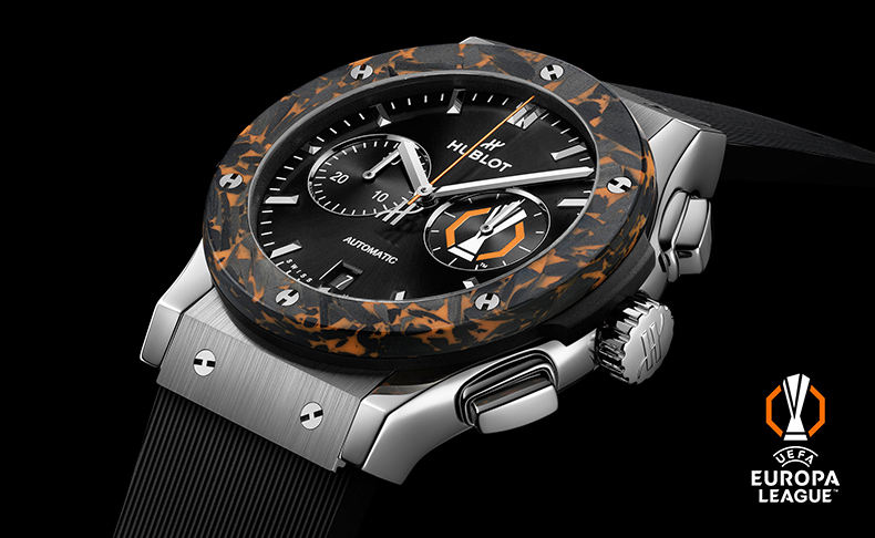 HUBLOT(ウブロ) 2026新作 ウブロ「クラシック・フュージョン クロノグラフ UEFA ヨーロッパリーグ チタニウム カーボン」