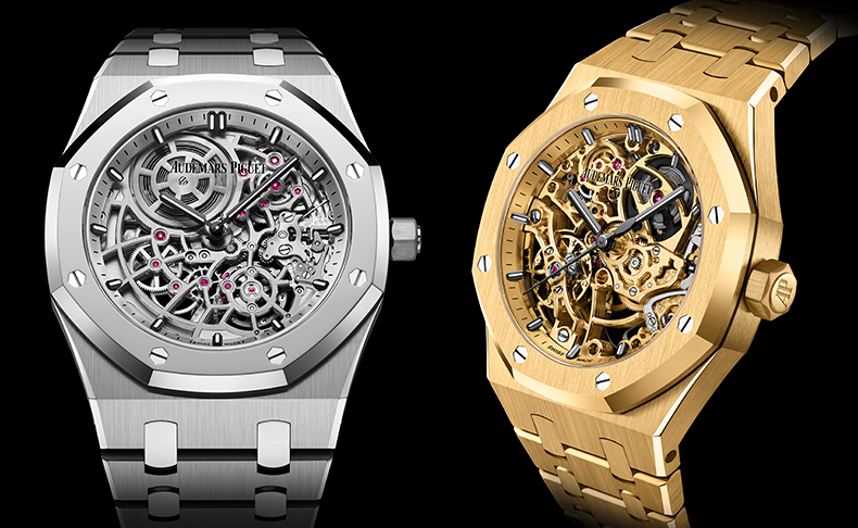 AUDEMARS PIGUET(オーデマ ピゲ) 2026新作 2つのトーンオントーンデザインのオープンワークモデルがロイヤル オーク コレクションに登場。オーデマ ピゲ「ロイヤル オーク “ジャンボ” エクストラ シン オープンワーク」「ロイヤル オーク ダブル バランスホイール オープンワーク」