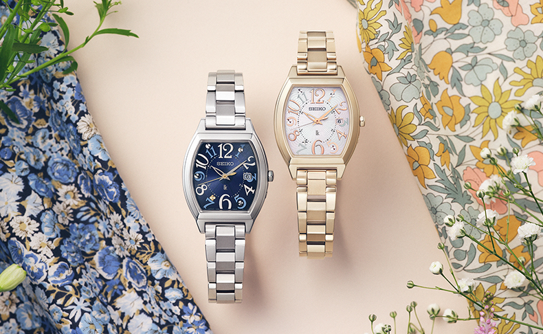 LUKIA(ルキア) 2026新作 セイコー ルキアより、英国発祥のリバティプリントを纏う特別な限定モデルが登場。軽やかなチタン製ソーラー電波のレギュラーモデルも同時発売