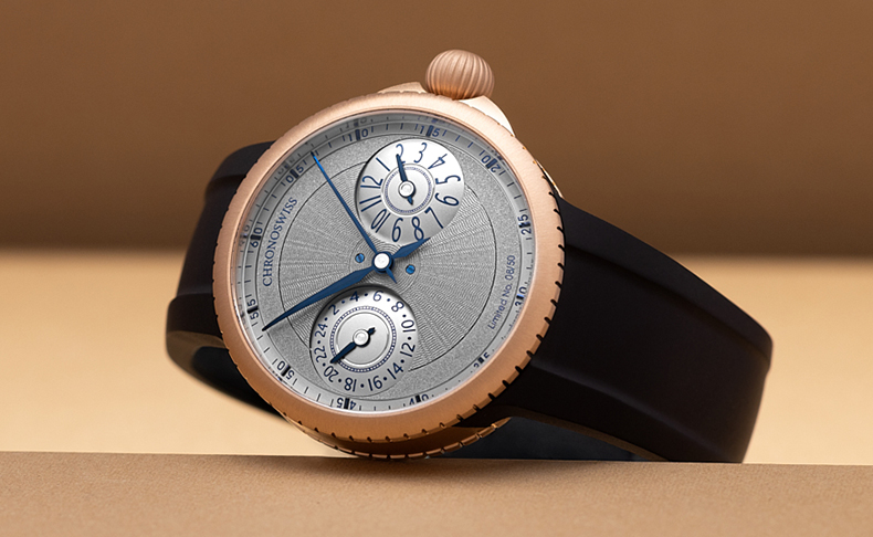 CHRONOSWISS(クロノスイス) 2026新作 クロノスイス「パルス GMT フロステッド ギョーシェ ゴールド」