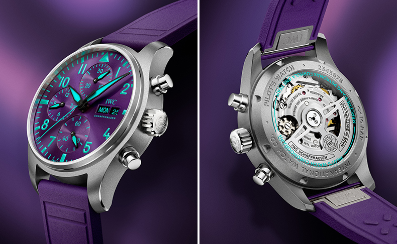 IWC(アイ・ダブリュー・シー シャフハウゼン) 2026新作 IWCシャフハウゼン、シンガポールグランプリに敬意を表し、鮮やかなパープルの文字盤を備えたF1™チームウォッチ、「パイロット・ウォッチ・クロノグラフ 41 Mercedes-AMG PETRONAS Formula One™ Team」を発表