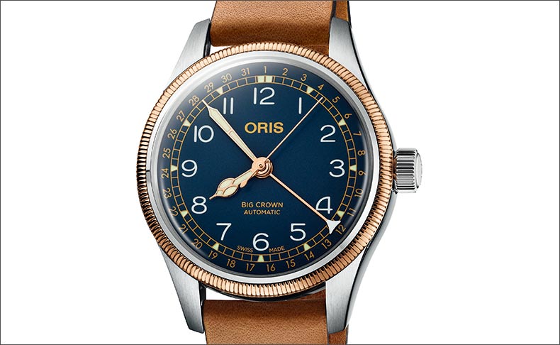 ORIS(オリス) 2019 BASEL新作 オリスを象徴するコレクションに新色ディープブルー登場。「ビッグクラウン ポインターデイト」