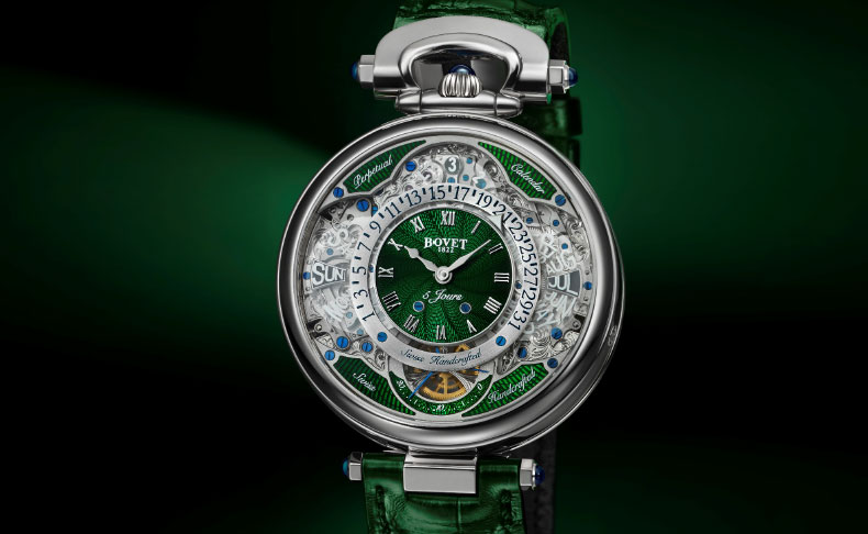 BOVET(ボヴェ) 2020新作 壮麗なグリーンのギョーシェダイヤルを主役にした、ボヴェ「ヴィルトゥオーソ VII」