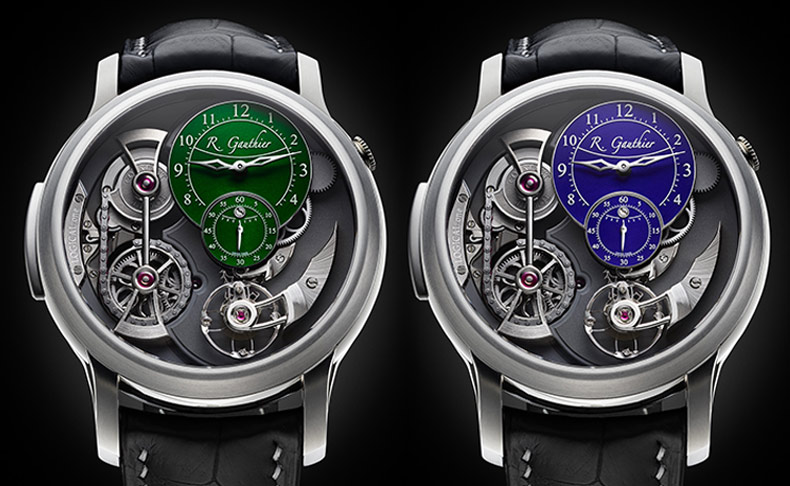 ROMAIN GAUTHIER(ローマン・ゴティエ) グランフーエナメル文字盤の色の選択が可能になった、年間製造本数60本のローマン・ゴティエ「ロジカル・ワン」