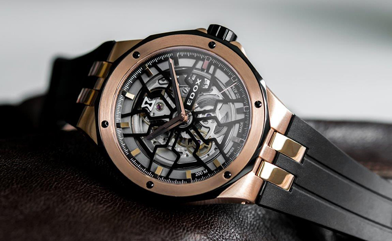 エドックス(EDOX) 2020新作 アワーグラスをモチーフにしたカットワークで魅せる時計。エドックス「デルフィン メカノ オートマティック」 |  ブランド腕時計の正規販売店紹介サイトGressive/グレッシブ