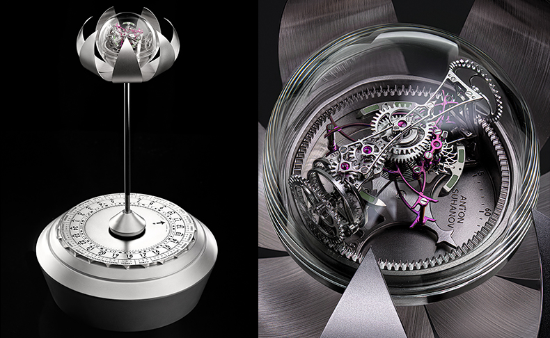 アントン・スハノフ ロシアの独立時計師アントン・スハノフの新作コンプリケーション・クロック「ロータス」