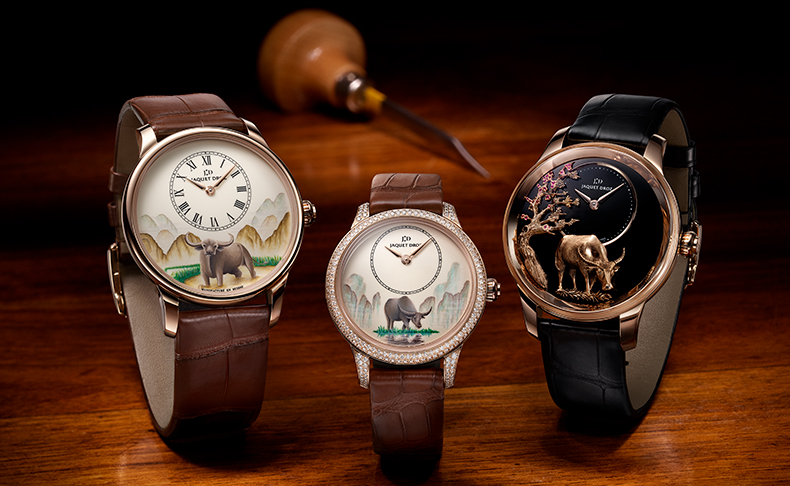 ジャケ ドロー Jaquet Droz ジャケ ドローが21年の干支 丑 をシンボルに添えた4種類の限定モデルで中国の春節を祝う ブランド腕時計の正規販売店紹介サイトgressive グレッシブ