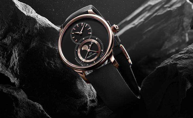 JAQUET DROZ(ジャケ・ドロー) 2021新作 ピエール-ジャケ・ドロー生誕300周年モデル。ジャケ・ドロー「グラン・セコンド ムーン」が表わす月