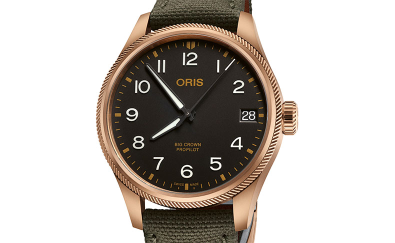 ORIS(オリス) 2021新作 シリーズ初のブロンズモデル。オリス「ビッグクラウン プロパイロット ビッグデイト ブロンズ」