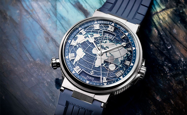 BREGUET(ブレゲ) 2022新作 技術とデザインの偉業が融合。日常から世界の旅へと誘う、ブレゲ「マリーン オーラ・ムンディ 5557」