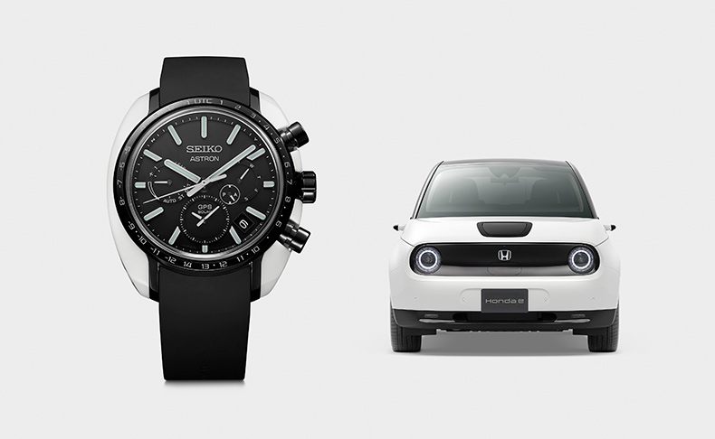 ASTRON(アストロン) 2020新作 GPSソーラーウオッチ「セイコー アストロン」ハイエンドコレクションのレボリューションラインより、Hondaの新型電気自動車（EV）「Honda e」とコラボレートしたスペシャル限定モデル