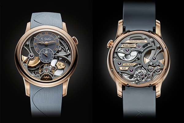 ROMAIN GAUTHIER(ローマン・ゴティエ) 2020新作 超軽量ナチュラルチタンムーブメントに施した最高峰の手仕上げ。ローマン・ゴティエ「インサイトマイクロローター・スケルトン」