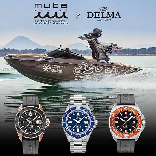 DELMA(デルマ) 2023新作　デルマと大人のマリンブランド「muta MARINE(ムータ・マリン)」が3つのコラボレーションモデルを発表