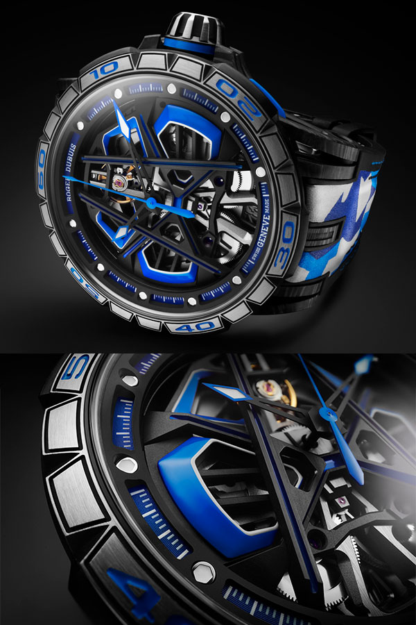 ROGER DUBUIS(ロジェ・デュブイ) 2023新作 鮮やかなブルーで駆け抜けるオフロード・トレイル。ロジェ・デュブイ「エクスカリバー スパイダー Huracán Sterrato」