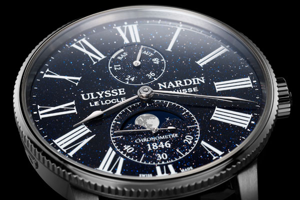 ULYSSE NARDIN(ユリス・ナルダン) 2023年新作 文字盤をアベンチュリンに刷新。ユリス・ナルダン「ダイバー スターリーナイト」「マリーン トルピユール ムーンフェイズ アベンチュリン」