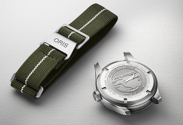 ORIS(オリス) 2021新作 ボツワナ航空医療レスキュー隊10周年記念、オカバンゴデルタの自然にインスパイアされた、オリス「オカバンゴ エアレスキュー リミテッドエディション」