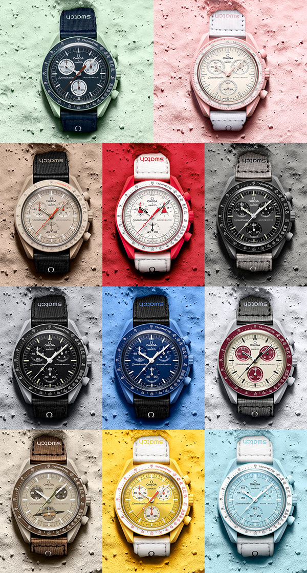 Swatch×OMEGAのコラボ腕時計-