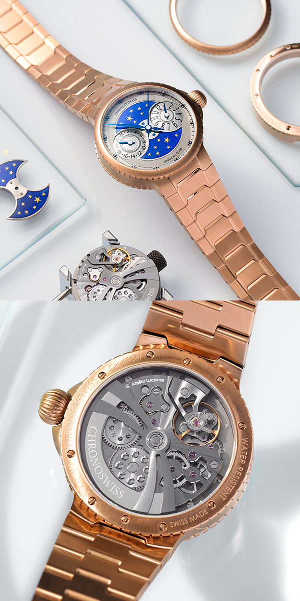 CHRONOSWISS(クロノスイス) 2026新作 クロノスイス「パルス GMT エナメル スカイゴールド」