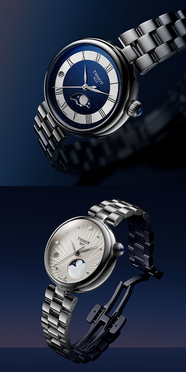 TISSOT(ティソ) 2026新作 月のリズムとともに、美しく時を刻む。「ティソ デジール ムーンフェイズ」コレクション誕生