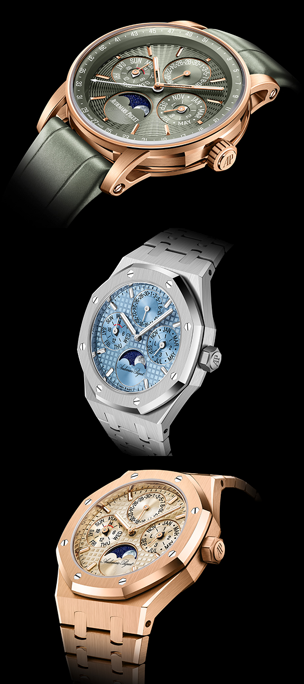 AUDEMARS PIGUET(オーデマ ピゲ) 2025新作 快適さと機能性を兼ね備えた38mmの新パーペチュアルカレンダー。オーデマ ピゲ「ロイヤル オーク パーペチュアルカレンダー」「CODE 11.59 バイ オーデマ ピゲ パーペチュアルカレンダー」