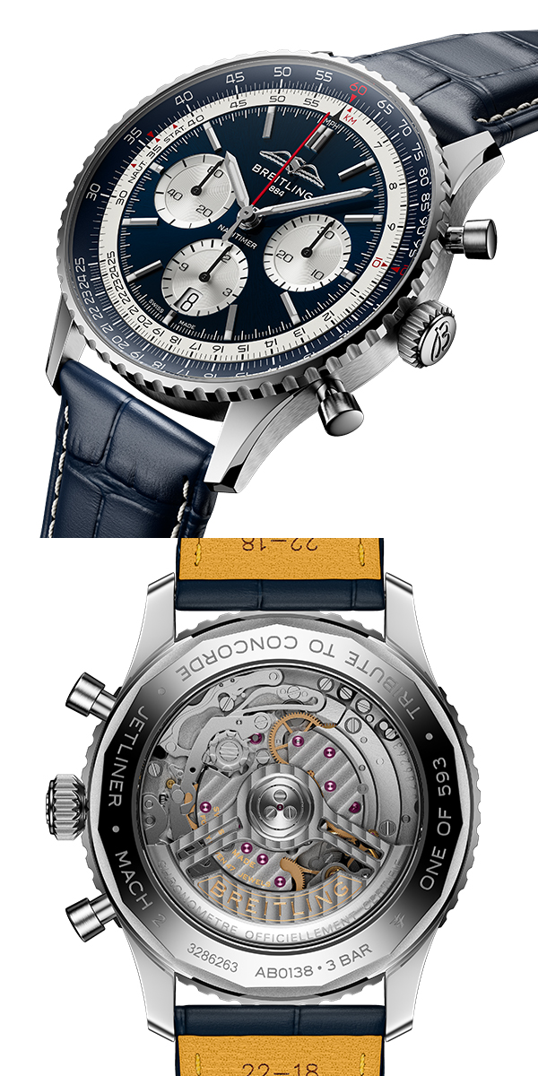 BREITLING(ブライトリング) 2026新作 不可能への挑戦。ブライトリング「ナビタイマー B01 クロノグラフ 43 トリビュート トゥ コンコルド」
