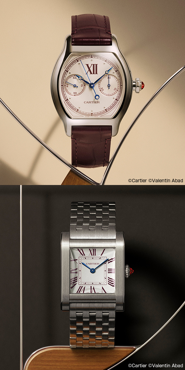 Cartier(カルティエ) 2026新作 「カルティエ プリヴェ」の10作目。「トーチュ」モノプッシャー クロノグラフ、「タンク ノルマル」、「クラッシュ」スケルトン