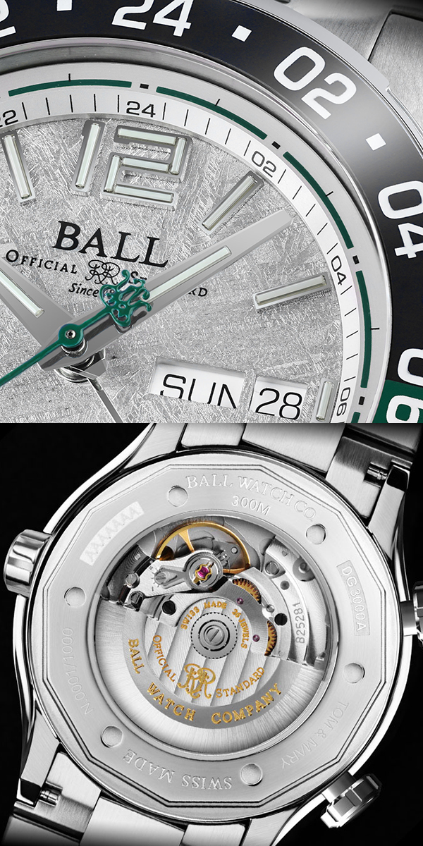 BALL WATCH(ボール ウォッチ) 2025新作 ギベオン隕石ダイヤル採用のボール ウォッチ「ロードマスター マリン GMT メテオライト」に新ベゼルカラー追加で魅力をさらに拡張!