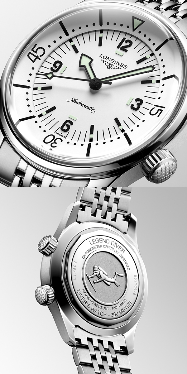 LONGINES(ロンジン) 2025新作 インナーベゼルが異彩を放つダイバーズウォッチ。「ロンジン レジェンドダイバー」に純白のマットホワイトダイアルモデルが新登場