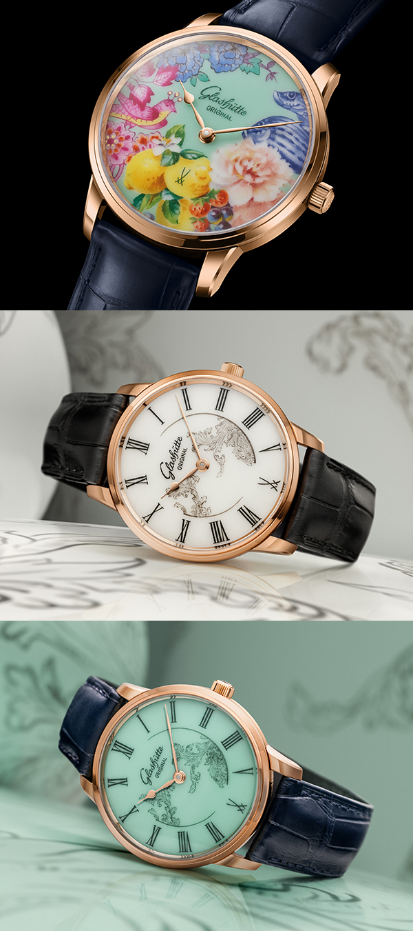 GLASHÜTTE ORIGINAL(グラスヒュッテ・オリジナル) 2025新作 伝統豊かな2つのブランドによるリミテッド・エディション。グラスヒュッテ・オリジナル「セネタ・マイセン」