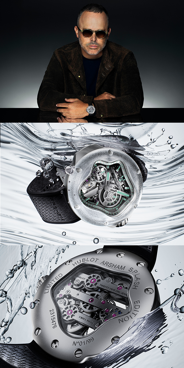 HUBLOT(ウブロ) 2025新作 芸術的な時計製造の流動的な進化。ウブロとダニエル・アーシャムが「MP-17 メカ-10 アーシャム スプラッシュ チタニウム サファイア 」を発表