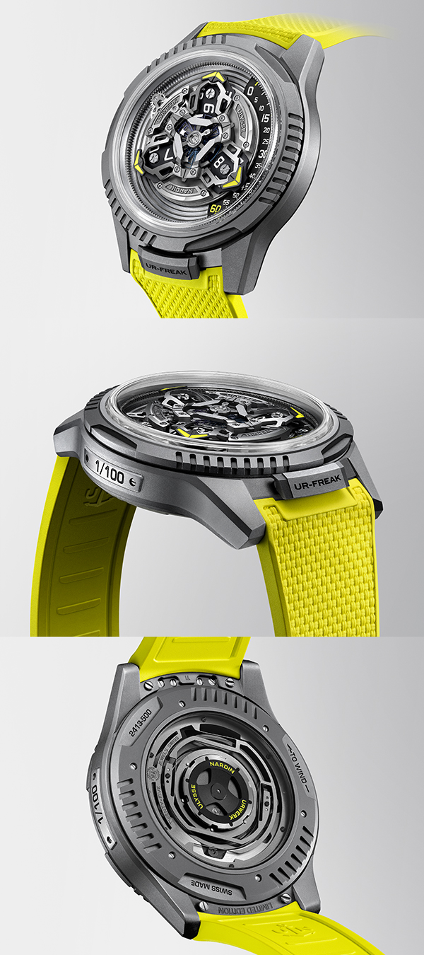 ULYSSE NARDIN(ユリス・ナルダン) 2025新作 2025新作 現代時計製造の先駆者たちの対峙。ウルベルクとユリス・ナルダンによる機械学と創造性の融合。ユリス・ナルダン「UR-FREAK」