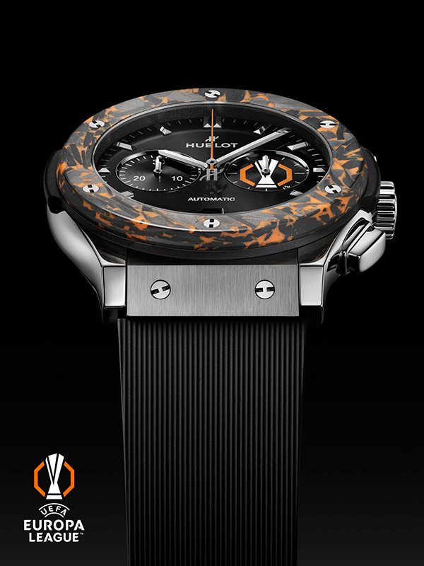 HUBLOT(ウブロ) 2026新作 ウブロ「クラシック・フュージョン クロノグラフ UEFA ヨーロッパリーグ チタニウム カーボン」