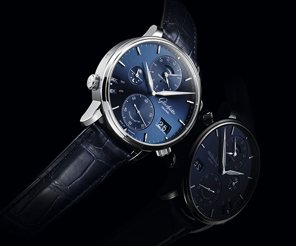 GLASHÜTTE ORIGINAL(グラスヒュッテ・オリジナル) 2020新作 昼も夜も、世界中の時刻をひと目で。グラスヒュッテ・オリジナル「セネタ・コスモポリト」にミッドナイトブルーの文字盤が登場