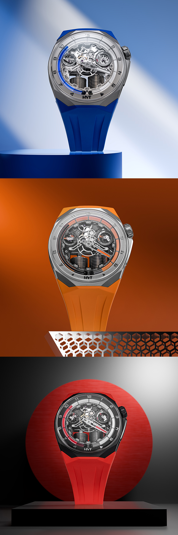 HYT(エイチ・ワイ・ティ) 2026新作 HYTが、ハイドロメカニカル・スポーツウォッチの「S1」コレクションより、新色3色を発表