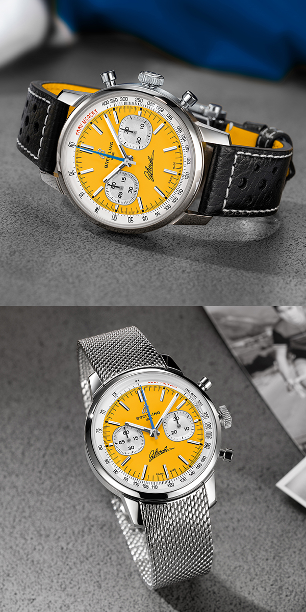 BREITLING(ブライトリング) 2026新作 史上最高のサイクリストへのオマー ジュ：525勝の偉業を刻むウォッチ。ブライトリング「トップタイム B01 エディ・メルクス」