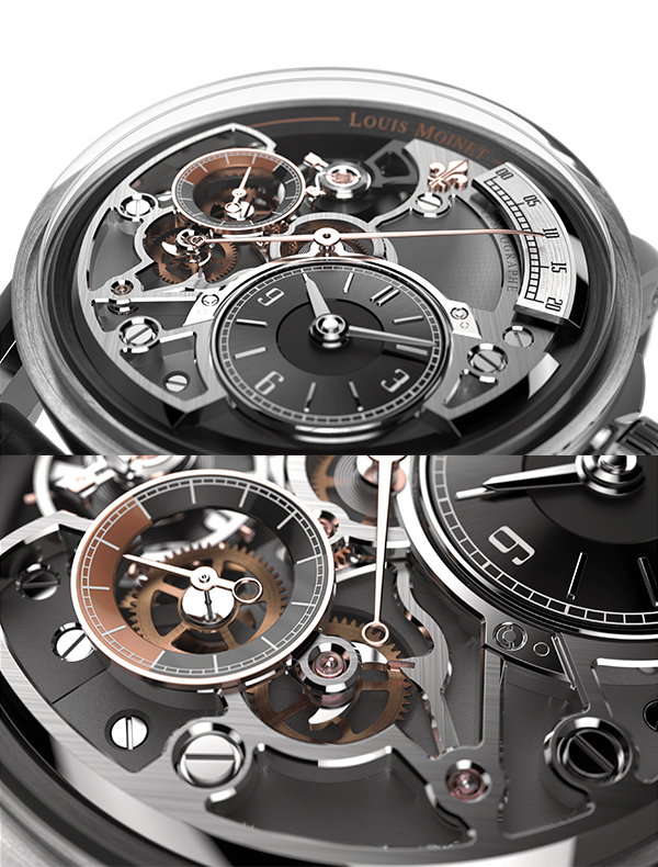 LOUIS MOINET(ルイ モネ) ルイ モネが世界三大デザイン賞“iF Design Award”初受賞。グレード5チタン製ケースにレトログラードを搭載した「テンポグラフ スピリット」