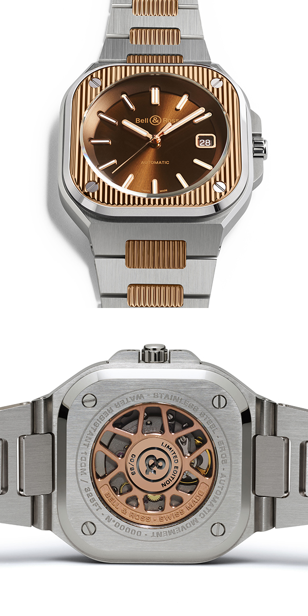 BELL & ROSS(ベル&ロス) 2024新作 ベル&ロス「BR 05 アートライン スティール&ゴールド」