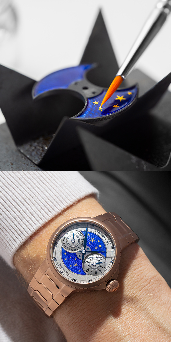 CHRONOSWISS(クロノスイス) 2026新作 クロノスイス「パルス GMT エナメル スカイゴールド」