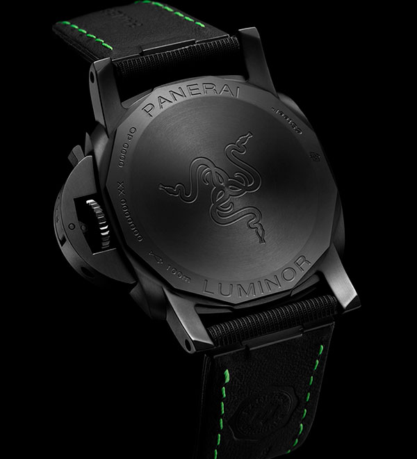 PANERAI(パネライ) 2022新作 ゲーマー向けブランドのRazerとコラボした、パネライ「ルミノール クアランタ レーザー スペシャルエディション」