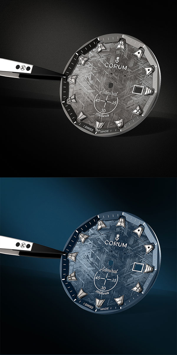 CORUM(コルム) 2024新作 世界初の功績から約40年ぶりに復活したメテオライトウォッチ。隕石ダイアルの、コルム「アドミラル 42 オートマティック」