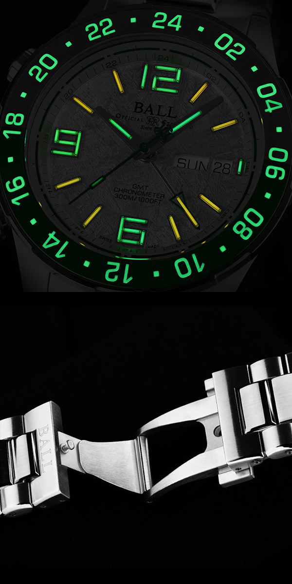 BALL WATCH(ボール ウォッチ) 2025新作 ギベオン隕石ダイヤル採用のボール ウォッチ「ロードマスター マリン GMT メテオライト」に新ベゼルカラー追加で魅力をさらに拡張!