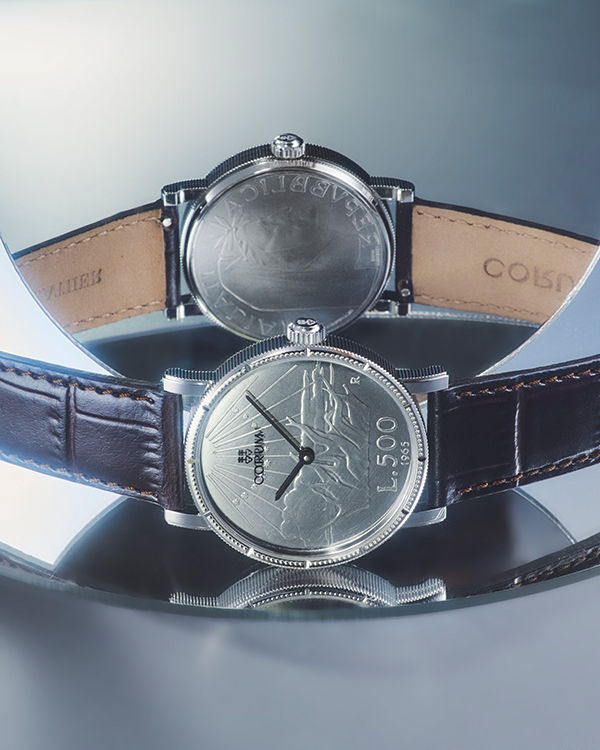 CORUM(コルム) コルムがコインウォッチ誕生60周年を記念し、ヘリテージ コインを2025年7月11日に発売。「イタリア語の父」といわれるダンテ・アリギエーリを描いた銀貨を使用したレアピース