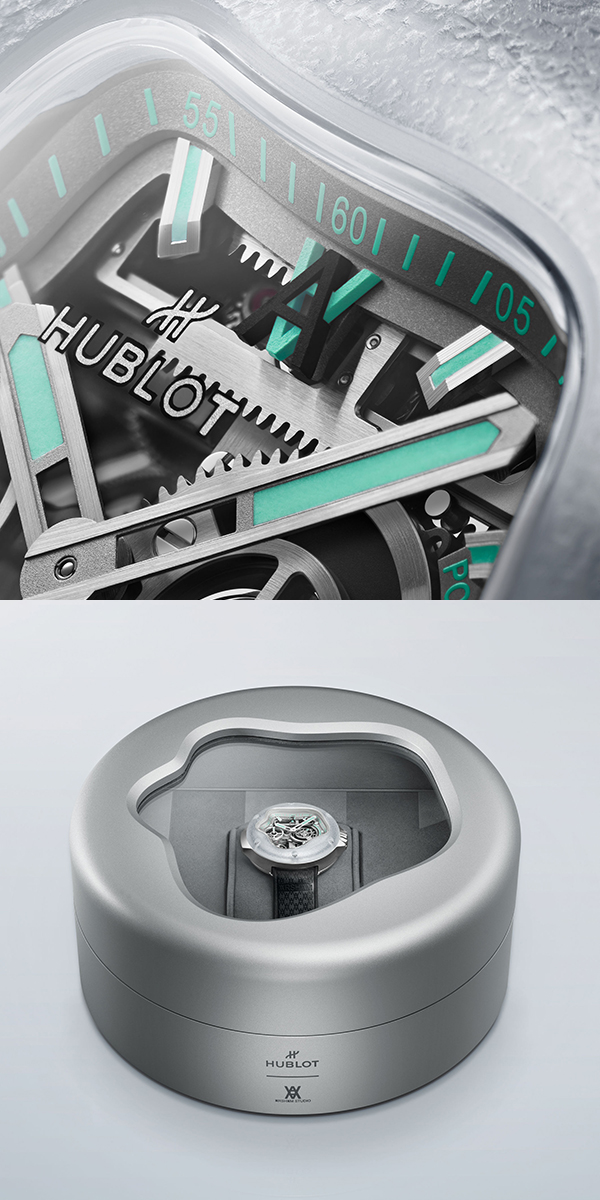 HUBLOT(ウブロ) 2025新作 芸術的な時計製造の流動的な進化。ウブロとダニエル・アーシャムが「MP-17 メカ-10 アーシャム スプラッシュ チタニウム サファイア 」を発表