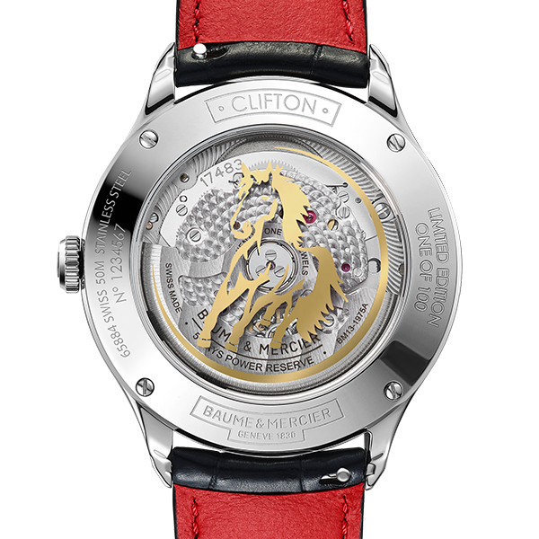 BAUME & MERCIER(ボーム＆メルシエ) チャイニーズ ニューイヤーを祝う、ボーム＆メルシエ「クリフトン ボーマティック チャイニーズニューイヤーエディション 40mm」