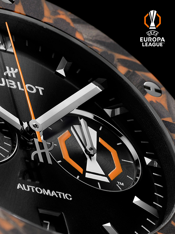 HUBLOT(ウブロ) 2026新作 ウブロ「クラシック・フュージョン クロノグラフ UEFA ヨーロッパリーグ チタニウム カーボン」