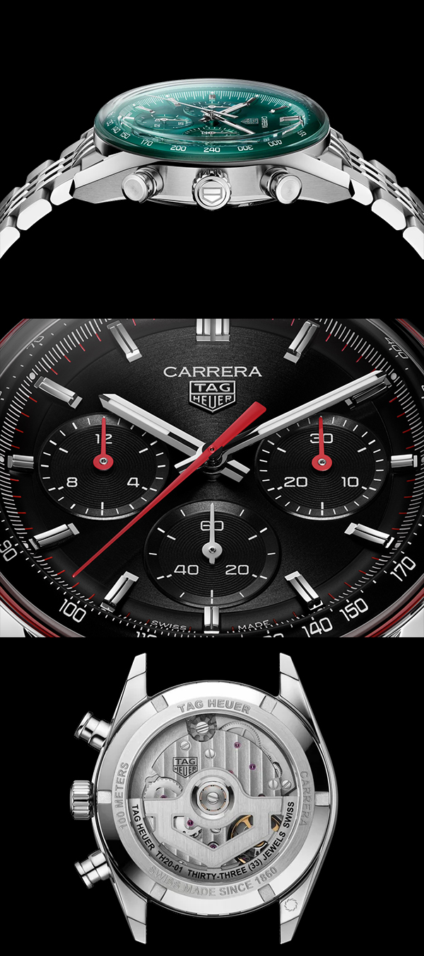 TAG Heuer(タグ・ホイヤー) 2026新作 タグ・ホイヤー、グラスボックスのレガシーを継承し、存在感と視認性を高めた「タグ・ホイヤー カレラ クロノグラフ」を発表。レーシングスピリットとエレガンスが融合した新たな“グラスボックス”デザインを通して、ジャック・ホイヤーのビジョンを体現し、新たな次元へ