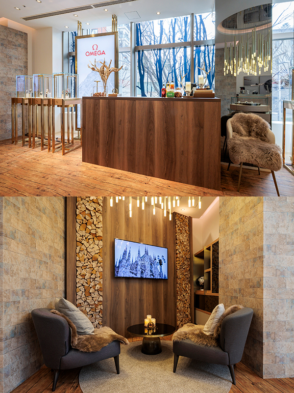 OMEGA(オメガ) オメガブティック六本木ヒルズにスイスのシャレーをイメージした空間が誕生
