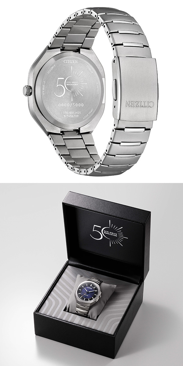 CITIZEN(シチズン) 2026新作 エコ・ドライブ50周年記念限定モデル。立体的にスリットが重なり合う多層文字板の光発電腕時計「Eco-Drive PHOTON」