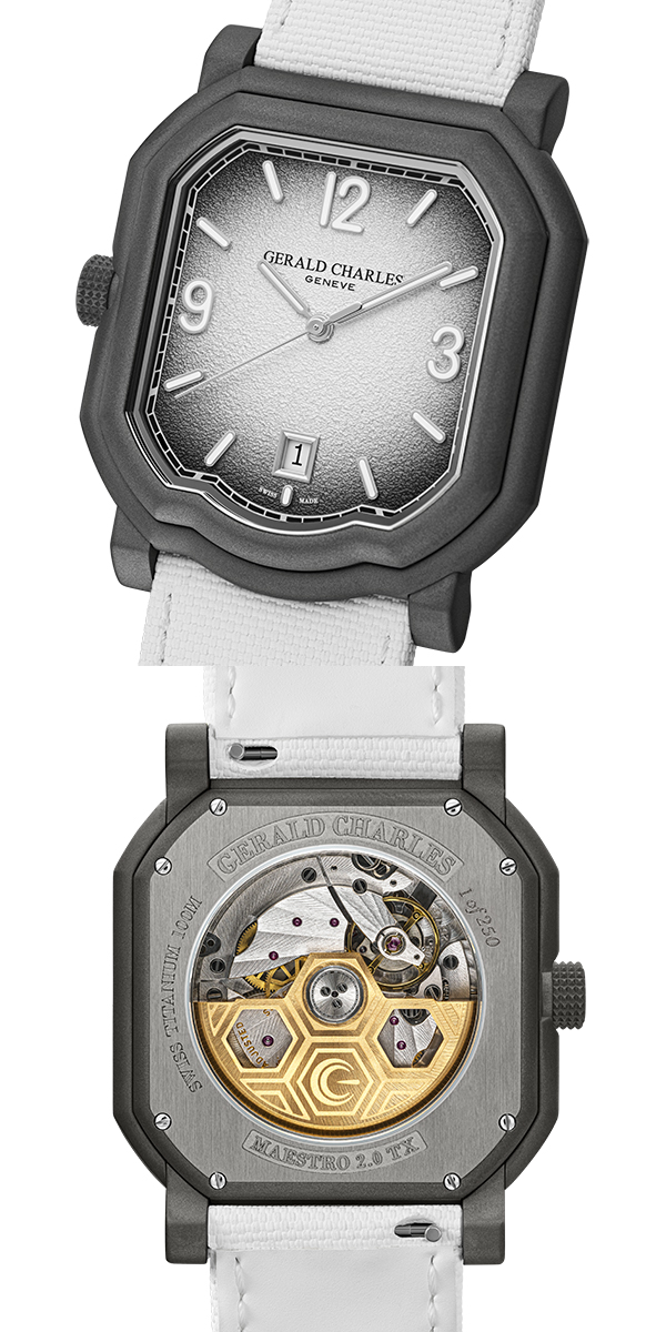 GERALD CHARLES(ジェラルド・チャールズ) 2026新作 テニスをイメージした新作。ジェラルド・チャールズ「マエストロ 3.0 クロノグラフ クレイ」「マエストロ GCスポーツ テニス ホワイト」