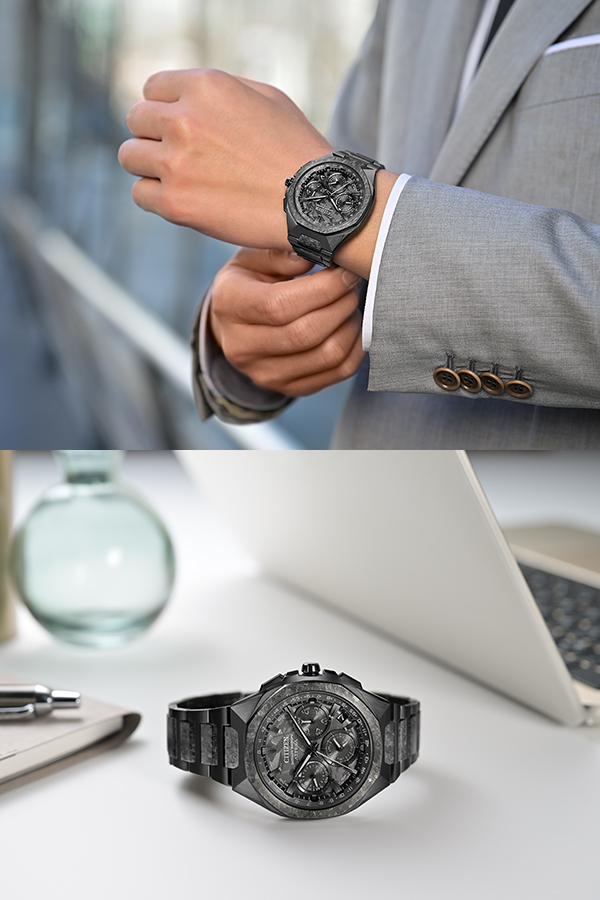 CITIZEN(シチズン) 2026新作 シチズン アテッサより、オールブラックの力強いデザインに結晶チタニウムの個性が際立つ特別な限定モデル「Crystal Octagon（クリスタル オクタゴン）」が登場
